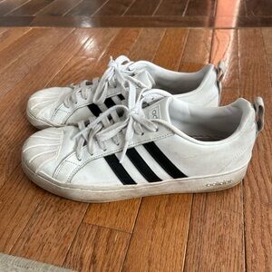 Adidas White and Black Athletic Shoes